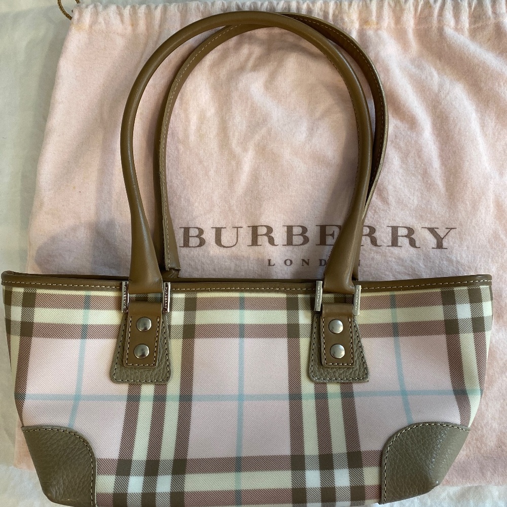 Vintage *Pink* Burberry London shoulder bag